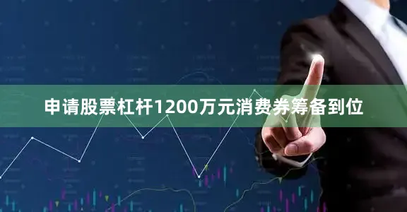 申请股票杠杆1200万元消费券筹备到位